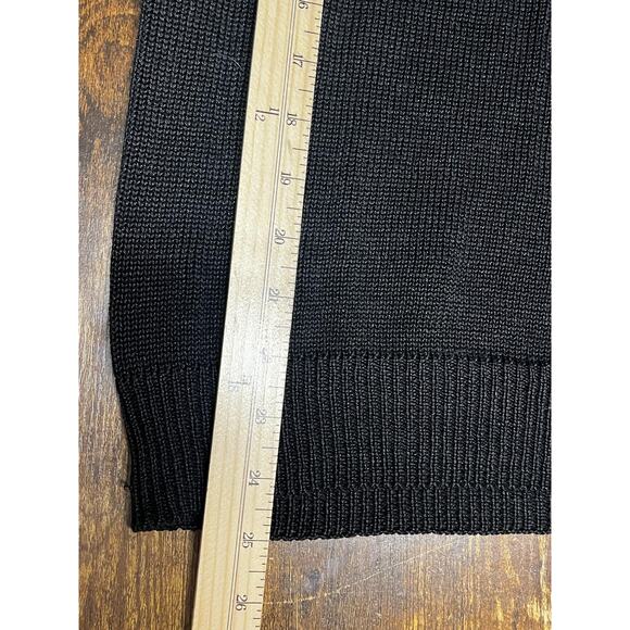 Celina Yang Sweater Womens Small Black Sequin Beaded Shoulder Ramie Blend Party - Picture 11 of 11
